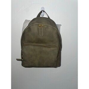 Olive green backpack purse